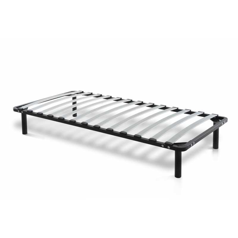 Somier reforzado de láminas anchas desmontable, fabricado con estructura metálica en tubo de acero de 40 x 30 mm