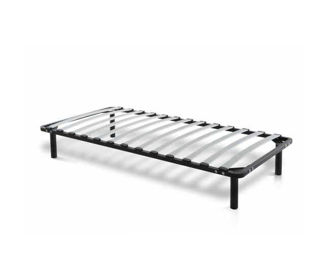 Somier reforzado de láminas anchas desmontable, fabricado con estructura metálica en tubo de acero de 40 x 30 mm