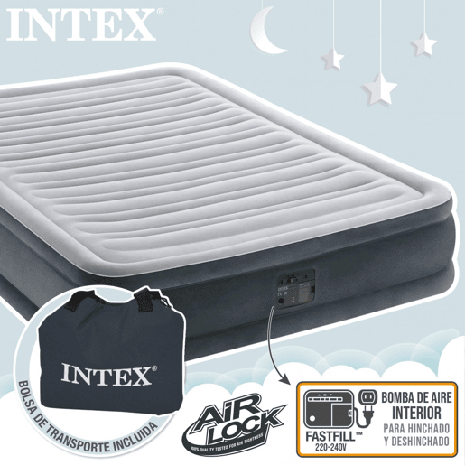 Colchão insuflável INTEX FiberTech Comfort-Plush 99x191x46 cm