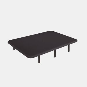 DreamNite Base Estofada Tecido 3D Antiderrapante, Estrutura 30x40 mm, Cor preto, Inclui Pernas Metálicas de 40cm, Base Estofada 80 x 190 cm