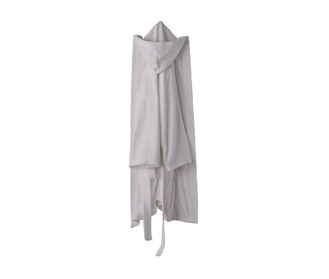 Albornoz casual gris perla m-l