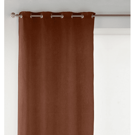 Cortinado de veludo com ilhós Cortinado de veludo com ilhós