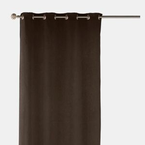 Cortinado de veludo com ilhós