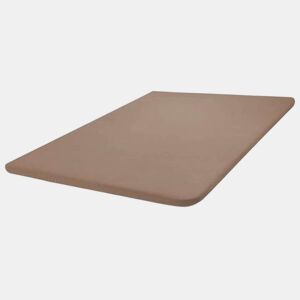 Base estofada 90x190 cm Estrutura em aço com tubo 40x30 com reforços centrais com painel DM Bege (sem pés)