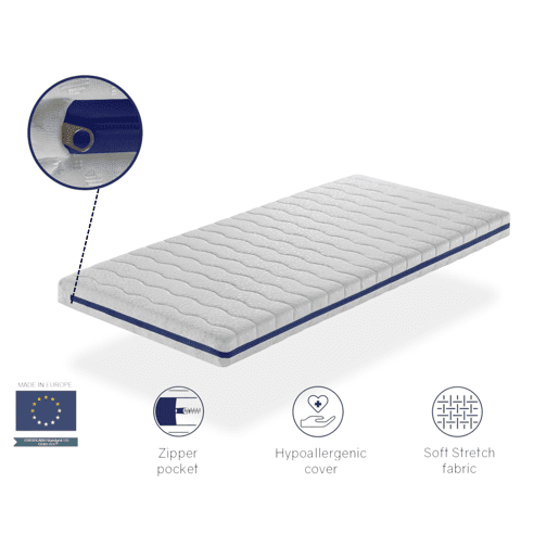 Colchão de espuma 90X200 LOA SONHO Altura 11 Respirável e adaptável