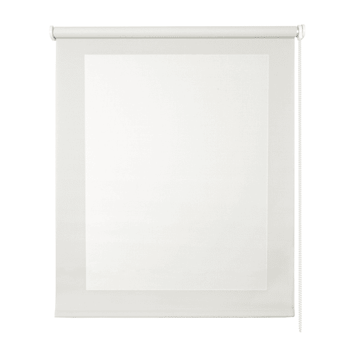 Estores Screen Blackout e isolamento térmico estore de rolo com tecido técnico Branco 120 x 250 cm