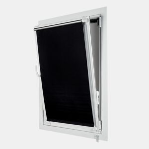 Estores Opaco EasyFix, estore de rolo instalação sem furar Preto 45 x 180 cm