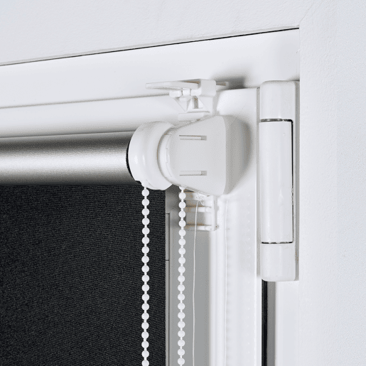 Estores Opaco EasyFix, estore de rolo instalação sem furar Preto 150 x 180 cm