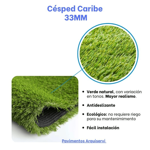 Grama artificial caribe 33mm. rolo 2 x 6m (12m²) Grama artificial caribe 33mm. rolo 2 x 6m (12m²)