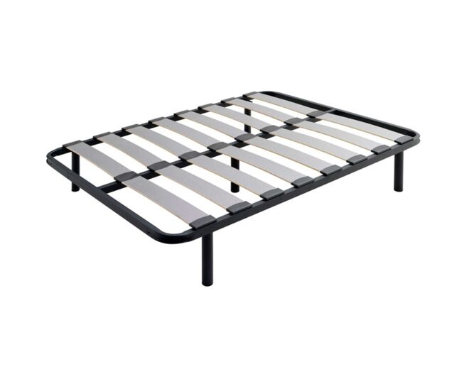 Somier neo balda ancha, tubo de acero 40x30 mm, láminas de chopo-flex, con o sin patas, en varias medidas