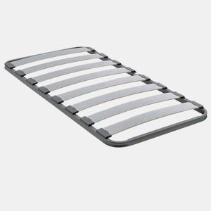Base de cama Neo Wide Shelf 150x190 cm, tubo de aço 40x30 mm, ripas Poplar-Flex, sem pernas