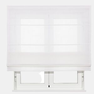 Estor Plegable (con varillas) Básico Traslúcido Liso Blanco Roto