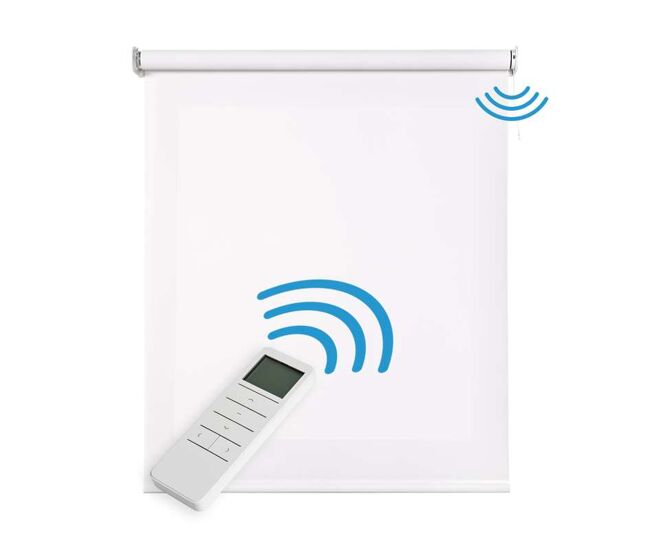 Estores enrollables motorizados screen con motor y mando
