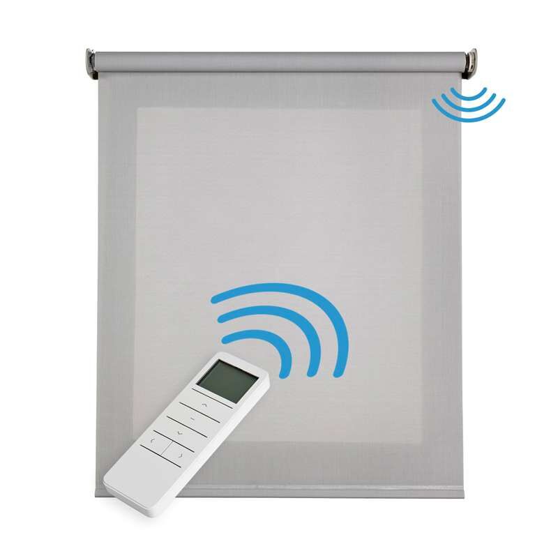 Estores enrollables motorizados screen con motor y mando