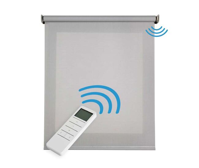 Estores enrollables motorizados screen con motor y mando