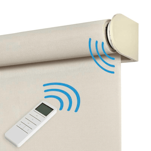 Estor de Rolo Motorizado Screen Premium acabamentos em alumínio Tecido Técnico Motor
