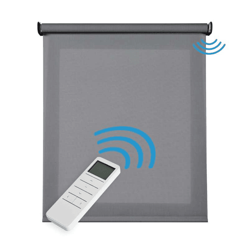 Estor de Rolo Motorizado Screen Premium acabamentos em alumínio Tecido Técnico Motor
