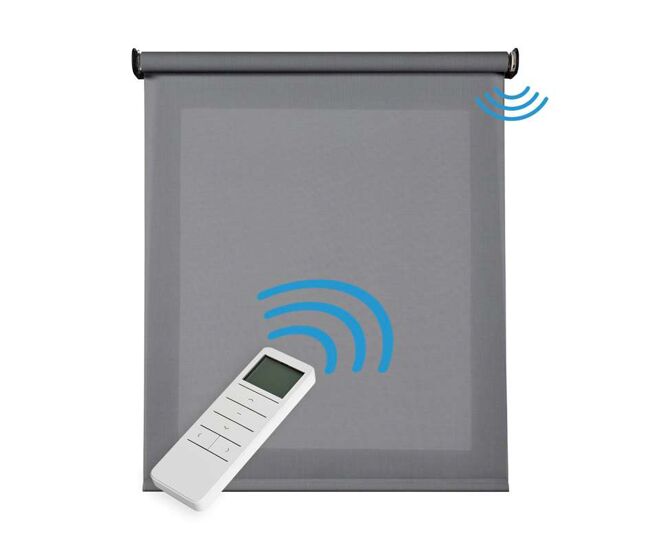 Estores enrollables motorizados screen con motor y mando