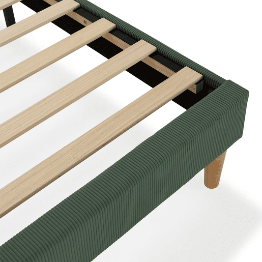 Base estofada + cabeceira Bari 140x190 cm cor Verde