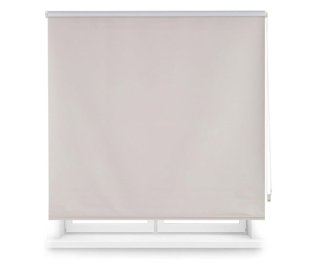 Well home estor enrollable opaco liso - gris 180 x 175cm (ancho x largo)/tamaño de la tela 177 x 170cm
