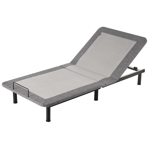 Base de cama eletricamente ajustável BRUNOY 90 x 200 cm Cinzento