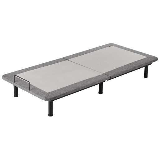 Base de cama eletricamente ajustável BRUNOY 90 x 200 cm Cinzento