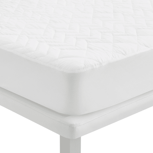 Protetor de Colchão 90x190 cm com Tripla Barreira Impermeável na Cor Branca Altura Máxima 32 cm
