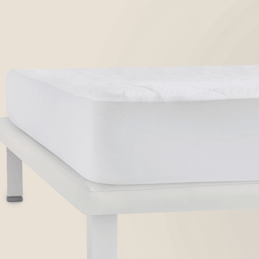 Protetor de Colchão 90x190 cm com Tripla Barreira Impermeável na Cor Branca Altura Máxima 32 cm