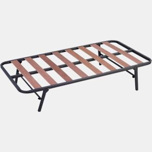 Base de cama elevável 80x190 cm com arrasto inferior e rodas para cama canguru com pernas dobráveis e tubo de 30x30 mm