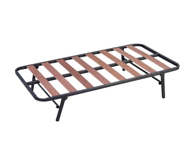 Somier cama canguro parte inferior con pata plegable y ruedas balda ancha tubo de 30x30 mm