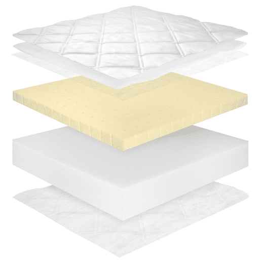 Colchão 140x200 espuma de látex 12 cm Cléo Branco