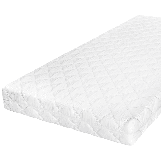 Colchão 80x180 anti-ácaros de espuma de coco 15 cm Arlo Branco