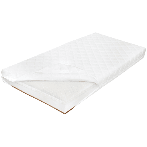 Colchão 80x160 látex coco espuma antiácaros 10 cm Nola Branco