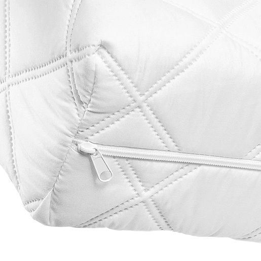 Colchão 80x160 látex coco espuma antiácaros 10 cm Nola Branco