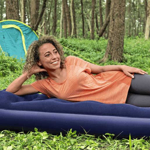 Bestway Colchão Individual Júnior com Inflador de Pé 185x76x28 cm Inflável e Camping 67223