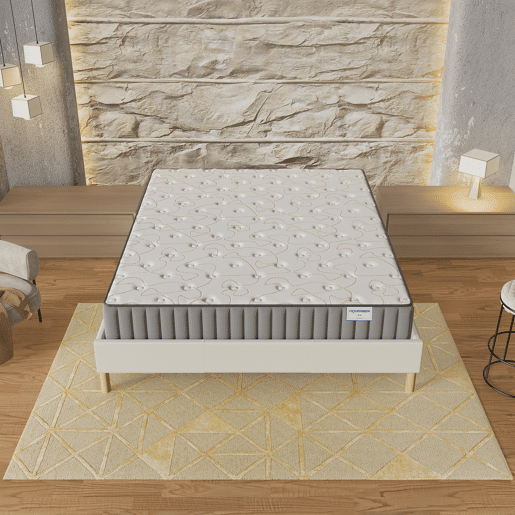 Colchão 90x190cm com viscoelástica e espuma de alta densidade, espessura 22cm