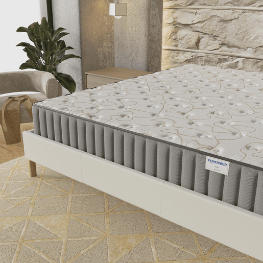 Colchão 90x190cm com viscoelástica e espuma de alta densidade, espessura 22cm