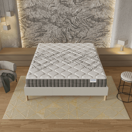 Colchão 90x200cm, com molas ensacadas e espuma de alta densidade, espessura de 20cm