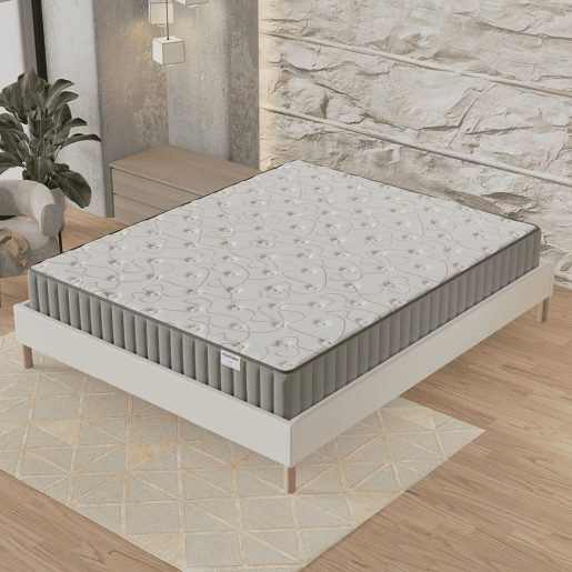 Colchão 90x200cm com viscoelástica e espuma de alta densidade, espessura 16cm