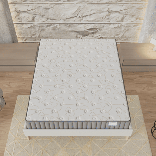 Colchão 90x200cm com viscoelástica e espuma de alta densidade, espessura 16cm