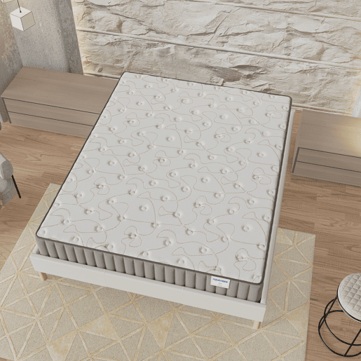 Colchão 90x200cm com viscoelástica e espuma de alta densidade, espessura 16cm