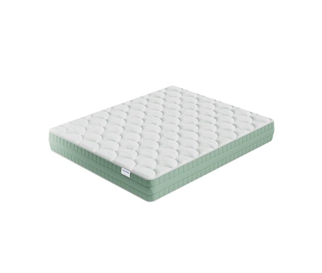 Colchón 120x190cm con viscoelástica y espuma enriquecida con aceite vegetalde, grosor de 22cm