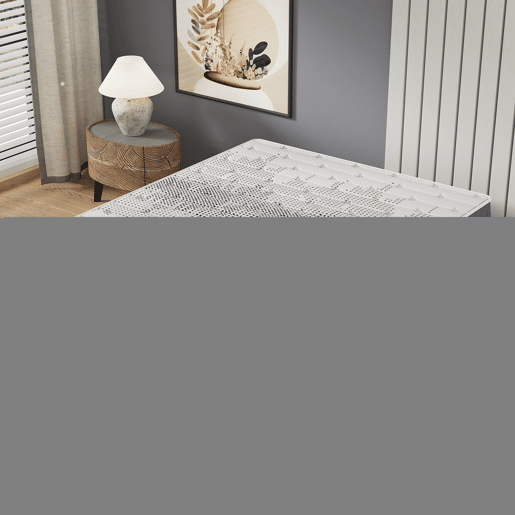 Colchão 90x200cm com viscoelástica com grafeno e espuma de alta densidade, espessura 22cm