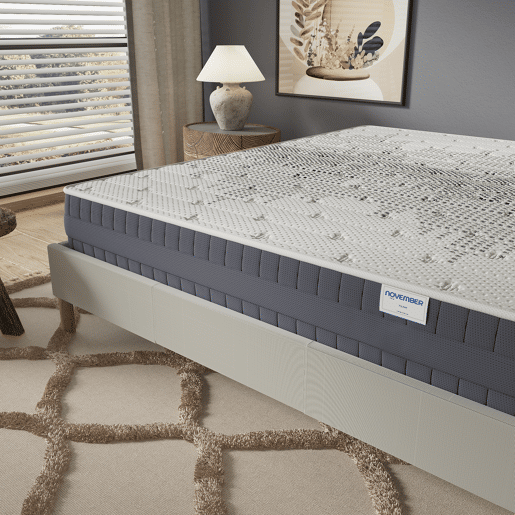 Colchão 90x200cm com viscoelástica com grafeno e espuma de alta densidade, espessura 22cm
