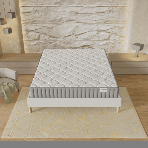 Colchão 80x200cm com Látex e espuma de alta densidade, espessura 16cm