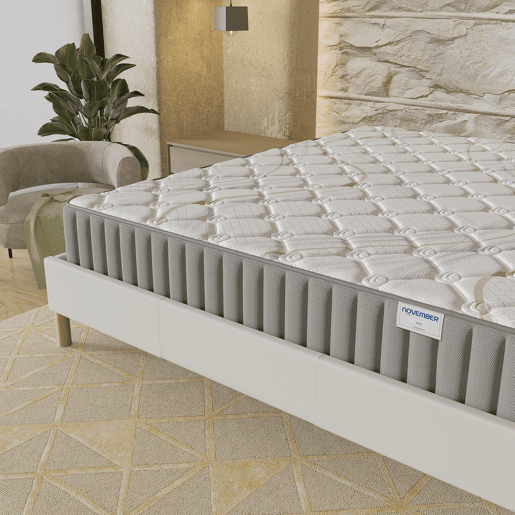Colchão 90x200cm com Látex e espuma de alta densidade, espessura 22cm