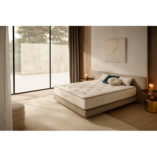Colchão Dubai 7 Estrelas Artesanal em Viscose, 100x190 cm, Altura 30 +- 2 cm, Firmeza Média-Alta. Matris