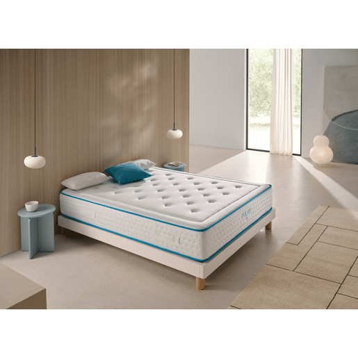 Colchão Visco Luxury Polar Duo 120x190 cm, altura 29 +- 2 cm. Firmeza média-alta.
