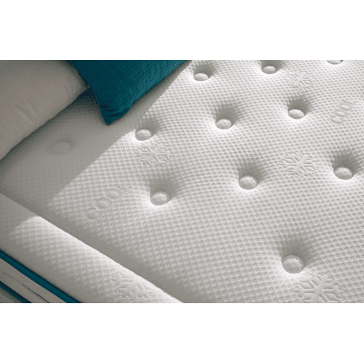 Colchão Visco Luxury Polar Duo 120x190 cm, altura 29 +- 2 cm. Firmeza média-alta.