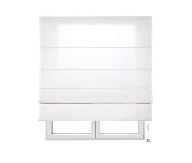 Estor plegable con varillas, estor traslucido liso